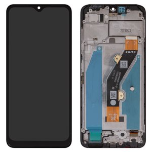 LCD compatible with Tecno Spark 10C, black, with frame, Original PRC , KI5K, KI5M 