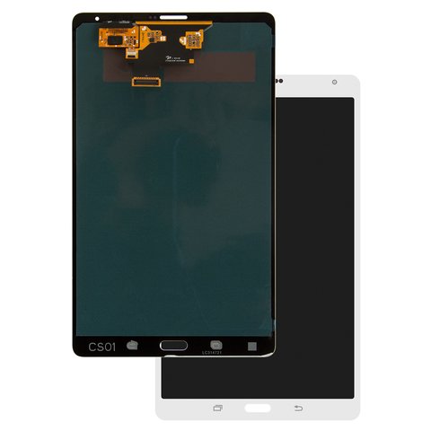 Pantalla LCD puede usarse con Samsung T705 Galaxy Tab S 8.4 LTE, blanco, versión 3G, sin marco