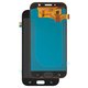 Pantalla LCD puede usarse con Samsung A720 Galaxy A7 (2017), negro, sin marco, High Copy, con borde ancho, (OLED)