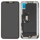 Pantalla LCD puede usarse con Apple iPhone XS Max, negro, con marco, HC, (OLED), Self-welded OEM soft