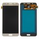 Pantalla LCD puede usarse con Samsung J710 Galaxy J7 (2016), dorado, sin logotipo, sin marco, High Copy, (OLED)