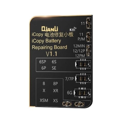 Placa QianLi iCopy para chequear baterías de teléfonos iPhone 6 12