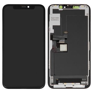 Pantalla LCD puede usarse con iPhone 11 Pro, negro, con marco, AAA, TFT , ZY LTPS FHD