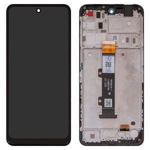 Pantalla LCD puede usarse con Motorola Moto E32s, negro, con marco, High Copy