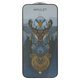 Vidrio de protección templado iNobi Amulet puede usarse con Apple iPhone 16 Pro Max, Full Glue, Anti-Static, negro, capa de adhesivo se extiende sobre toda la superficie del vidrio