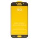 Vidrio de protección templado puede usarse con Samsung A520 Galaxy A5 (2017), Full Glue, compatible con estuche, (sin embalaje, sin pañuelos), negro