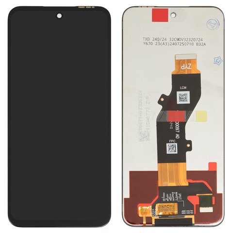 Pantalla LCD puede usarse con Tecno Pop 9 4G, Spark Go 2025 , Spark Go 1 KL4 , negro, sin marco, Original PRC , TXDI670QBAPX 23, FPC6715 1