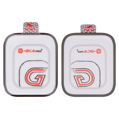 Vidrio de carcasa G+OCA PRO puede usarse con Apple Watch 7 45mm, Watch 8 45mm, Watch 9 45mm, con película OCA, negro
