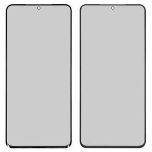 Скло корпуса для Samsung G985 Galaxy S20 Plus, з ОСА плівкою, чорне