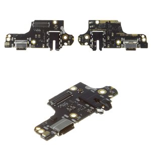 Шлейф для Xiaomi Redmi Note 9 Pro, Redmi Note 9S, конектора навушників, конектора зарядки, з мікрофоном, з компонентами, Original PRC , плата зарядки, M2003J6A1G