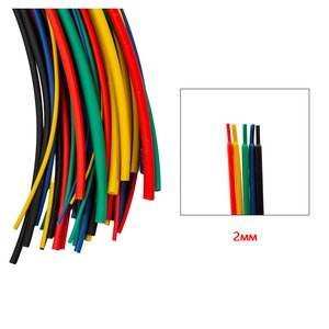 Термоусадочная трубка, 1 м, 2,0 мм, желтая