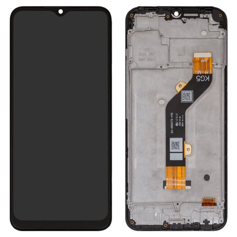 Дисплей для Tecno Spark Go 2022 , чорний, з рамкою, High Copy, KG5m