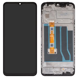Дисплей для Oppo A18, черный, с рамкой, High Copy, CPH2591, HTF066H019, HTF066H015