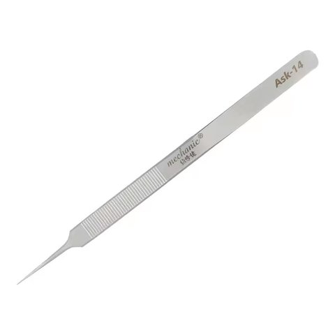 Пинцет монтажный Mechanic Ask 14, прямой, 160 мм