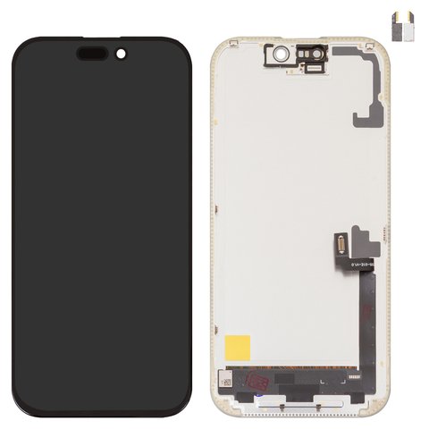 Дисплей для iPhone 17, чорний, з рамкою, High Copy, OLED , DD OLED hard