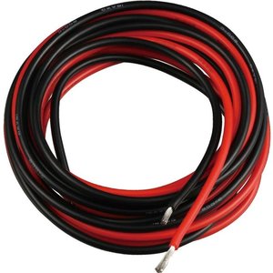 Провод в силиконовой изоляции 16AWG, 1,31 мм², 1 м, черный