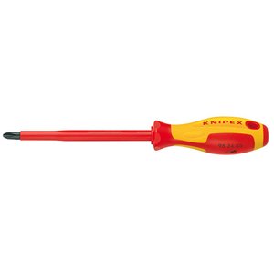 Отвертка крестообразная диэлектрическая Knipex 98 24 03 Отвертка крестообразная диэлектрическая Knipex 98 24 03