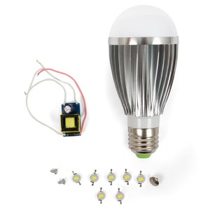 Комплект для сборки LED-лампы SQ-Q03 E27 7 Вт – холодный белый Комплект для сборки LED-лампы SQ-Q03 E27 7 Вт – холодный белый