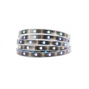 Світлодіодна стрічка RGB SMD5050, WS2815 чорна, з управлінням, IP67, 12 В, 30 діодів м, 1 м 