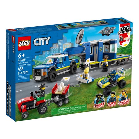 Конструктор LEGO City Полицейский грузовик с мобильным центром управления 60315 